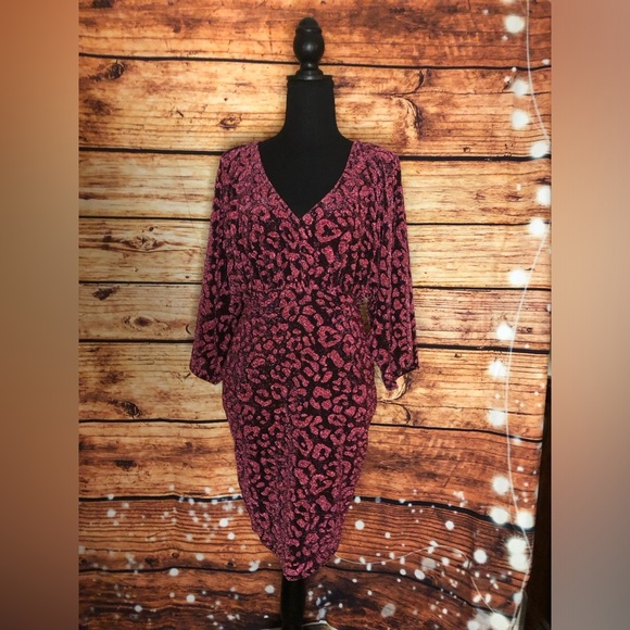 Metallic Leopard Mini Dress - Picture 16 of 16